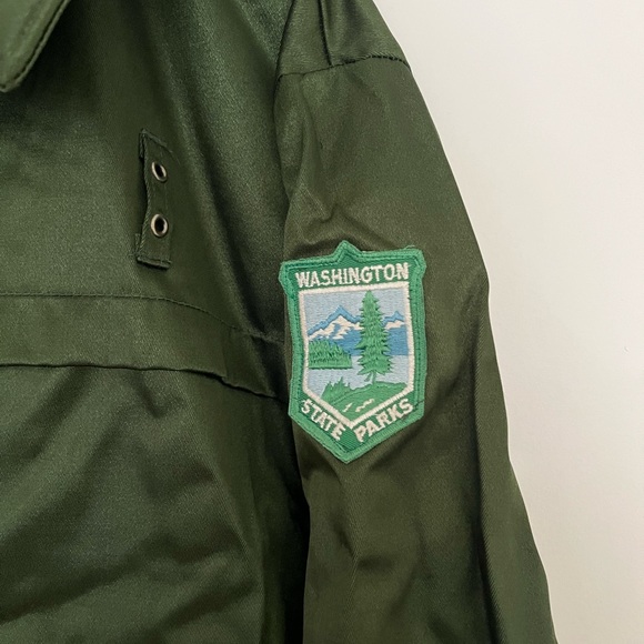 Vintage 1970’s Washington State Parks Green Park Ranger Jacket - Picture 2 of 6